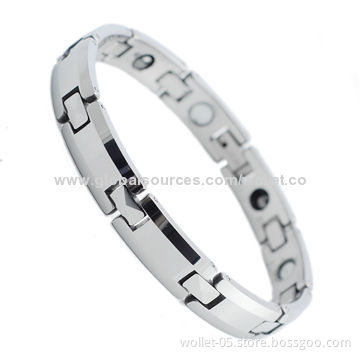 2014 Fashion Magnetic Tungsten Bracelet, High Polished, Accept Customization